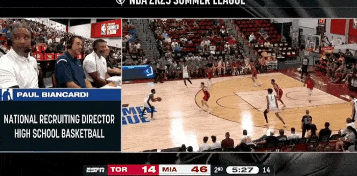 挑战冠军？斯威德接球命中第三个三分 热火领先猛龙35分